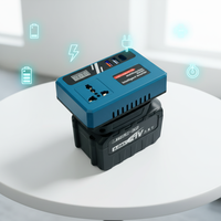 Outils électriques portatifs rechargeables en plastique, batterie intelligente, convertisseur DC-AV 21V, convertit AC110V/220V en DC12V/5V USB, portable pour l'extérieur