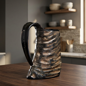 Eco-Friendly <b>Reusable</b> Polished American Style 550ml Handcrafted Decorative Animal Buffalo Horns Beer <b>Mugs</b> Sets Camping - Product Image 1