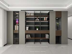 High-End Home Office <span class=keywords><strong>libreria</strong></span> personalizzata di illuminazione di lusso in vetro di vetro di stoccaggio per la camera da letto biblioteca soggiorno - Product Image 2