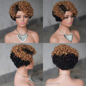 Cabello Humano 100% Original Color Jengibre para Peluca Pixie 13*4, Fabricado por Xuchang Eonian Hair Products Co. Ltd - Product Image 5