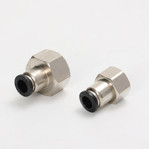 Conector Neumático de Acoplamiento Rápido Desto, Acero Inoxidable, Rosca Interna, Recto, Serie PCF PLF - Product Image 3