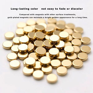 מגנטים עגולים ניאודימיום מצופים זהב N35 <span class=keywords><strong>N42</strong></span> N52 בקטרים 1 מ\\\"מ 2 מ\\\"מ 3 מ\\\"מ 4 מ\\\"מ 5 מ\\\"מ 6 מ\\\"מ 8 מ\\\"מ 10 מ\\\"מ 12 מ\\\"מ 15 מ\\\"מ 20 מ\\\"מ, מגנטי אדמה נדירה מסוג Ndfeb - Product Image 3