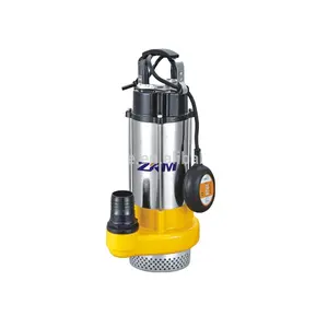 V750F 0.75kw 220V Single Phase Sewage Pump Stainless Steel Submersible Sewage Water Pump With Float Switch For Sewage Delivery