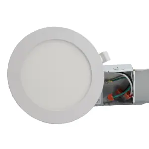 Trong nhà lịch thi đấu 12 Watt LED trực tiếp dây Downlight cạnh-lit 6 inch CCT có thể lựa chọn 120 Volt thay đổi độ sáng vòng điều khiển từ xa