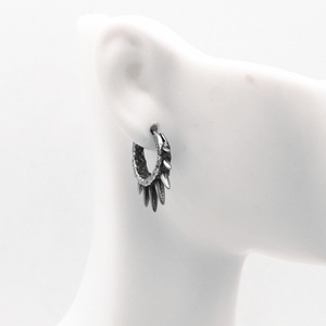 Punk <b>Titanium</b> Steel Retro Earrings Easy Buckle Design Men and Women Hoop Earrings 316 Stainless Steel Men's Jewelry Wholesale - Product Image 5