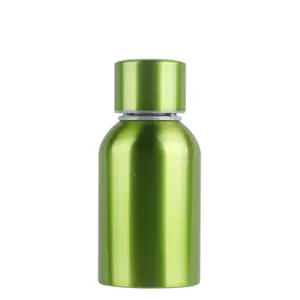 OEM OEM可定制100毫升绿色涂层铝酒瓶饮料瓶制造商/批发制造