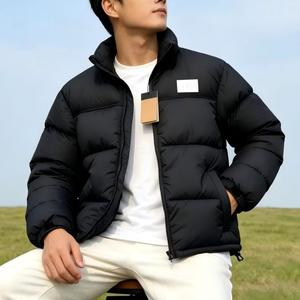 Veste d'hiver matelassée coupe courte à col montant pour femme, coupe-vent et chaude, la plus vendue de <span class=keywords><strong>North</strong></span> City, en noir, avec <span class=keywords><strong>face</strong></span> lisse - Product Image 4