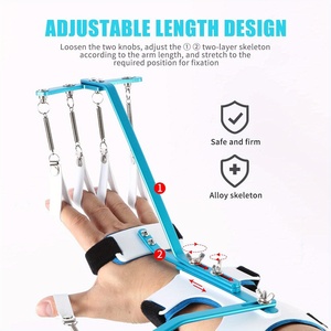 Orthosis pergelangan tangan untuk jari belat, penjepit Tangan dinamis dan perangkat latihan kekuatan otot jari - Product Image 3