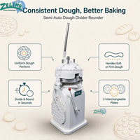 Machine commerciale semi-automatique de division et de façonnage de pâte, coupe-pâte électrique pour la fabrication de boules de pâte pour le pain, la pizza et la boulangerie