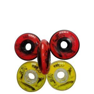 Roues PU à double dureté 72mm 76mm 80mm <span class=keywords><strong>Patinage</strong></span> libre Intérieur Extérieur Haut Rebond SHR 76A <span class=keywords><strong>pour</strong></span> enfant Adulte Patins à roulettes de hockey sur <span class=keywords><strong>glace</strong></span> - Product Image 2