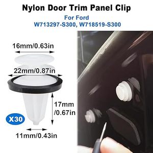 Kit de sujetadores para automóvil, 447 Uds., clips de nailon de plástico, tornillos, retenedores para reparación de carrocería de coche W713297 S300 - Product Image 4