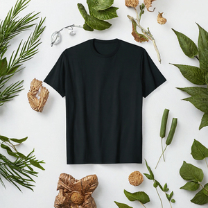 T-shirt pour homme 100% coton 200 GSM Jersey col rond, tee-shirt léger uni, fabricant de vêtements pour homme en marque privée - Product Image 3