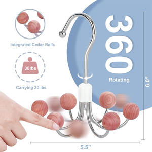 ארון 6 סידר כדורים חזיית ארון בגדים המארגן תיק תיק תיק מכף צעיף מתגרה - Product Image 2