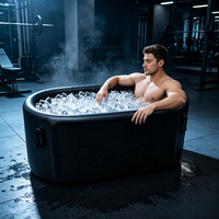 Baignoire à glace gonflable portable pour bain froid extérieur, idéale pour la récupération après l'exercice, en vente