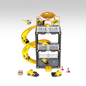 Bricolage à assembler Construction ferroviaire Parking Lot jouet enfants ingénierie camion course <span class=keywords><strong>voiture</strong></span> fente jouet rampe piste Parking <span class=keywords><strong>Garage</strong></span> jeu ensemble - Product Image 1
