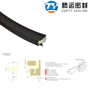 Ngăn chặn bụi jamb tráng xốp xốp hình thức cửa con dấu dải cao su cửa sổ đúc niêm phong dải - Product Image 2