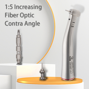 Turbina Dentale Ti Max X95L 1:5 con Contrangolo Incrementale, Punte a Fibra Ottica, Micromotore Elettrico con Anello Rosso, Manipolo a Bassa Velocità - Product Image 2