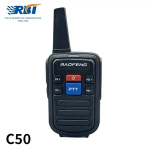 새로운 16 채널 UHF 400-480MHz baofeng BF-C50 미니 워키토키 키즈 휴대용 햄 라디오 Communicador 듀얼 PTT 핸디 양방향 라디오