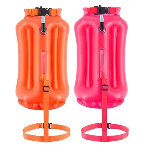 20L özel yüzdürme 10kgs hava şamandıra kuru çanta su geçirmez yüzmek şamandıra bel kemeri Kayaking yüzme güvenlik depolama sürüklenme çantası