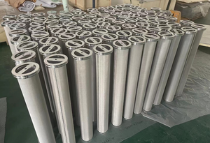 Cilindro de filtro tejido de acero inoxidable Industrial Cartucho de filtrado de líquido de metal perforado con componente de núcleo de bomba para uso - Product Image 2