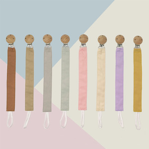 Pinza <span class=keywords><strong>ciuccio</strong></span> per bambini tinta unita tinta unita di cotone tessuto <span class=keywords><strong>ciuccio</strong></span> cinturino per <span class=keywords><strong>ciuccio</strong></span> porta catenina per bambini e bambine - Product Image 3