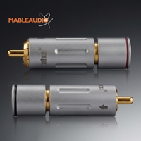 MAEZ0010 EIZZ EZ-204 Connecteur RCA mâle plaqué or 24 carats avec verrouillage, connecteur d'amplificateur audio, montage sur panneau, connecteur terminal