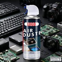 Vente en gros usine Umiko UM-7046 450ml Aérosol Dépoussiérant pour PC, Ordinateur Portable, Imprimante, Nettoyant Anti-Poussière et Anti-Peluches, OEM/ODM Disponible