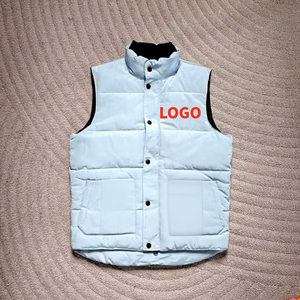 Gilet d'hiver décontracté coupe-vent pour homme et femme, personnalisable avec logo NFC, style canadien, en duvet d'oie - Product Image 2