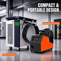 Soudeuse laser professionnelle en métal 1500W, refroidie par air, avec système d'alimentation en fil intégré