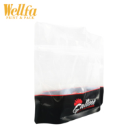 Impression personnalisée microwaveable sac cornue pochette d'emballage de poulet avec fermeture éclair
