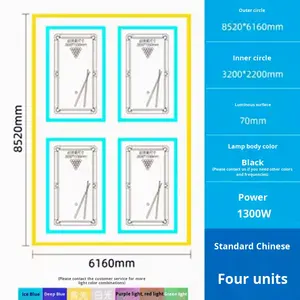 Modern Simple Design High-End <strong>Billiard</strong> Room Atmosphere <strong>LED</strong> Pendant Lamp Seamless Splicing Pool Room Ambiance Decorative <strong>Lighting</strong> - Product Image 4