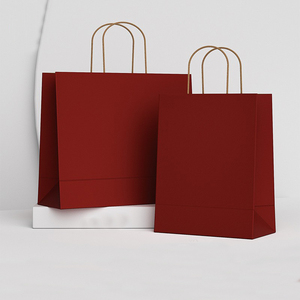 Bolsas de Compras de Lujo con Diseño de Logotipo Personalizado, Bolsas de Regalo al por Mayor, Bolsas de Papel Kraft para Llevar Comida con Asas - Product Image 2