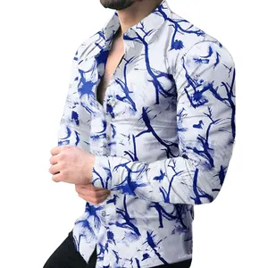 Sommer Neueste Shirt Designs Für Männer Benutzer definierte Casual Langarm Dress Shirt