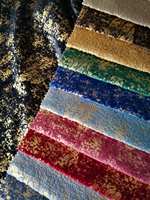 LIXIANG 100% Polyester Bronzing Marocain Canapé Tissu Rouleaux Tissu Canapé Haut Gsm