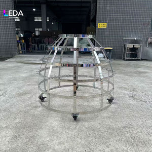 Vestido de Acero Inoxidable LEDA con Diseño Moderno, Material de Acero Inoxidable Brillante y Elegante para Bodas y Fiestas - Product Image 1