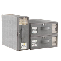 Ensemble de draps de lit pliable pour la maison organisateur de placard Cube literie housses de couette boîte de rangement drap de lit boîte d'emballage