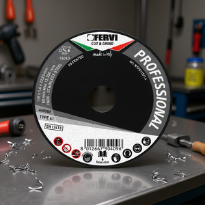 Disque de coupe professionnel Fervi 115x1,6x22,23mm pour acier inoxydable type 41 - Product Image 2