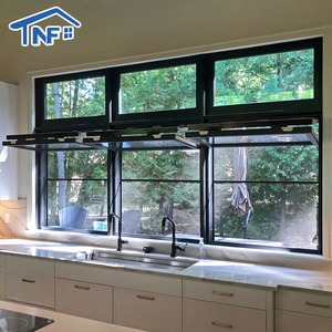 Fenêtre pliante en aluminium moderne de haute qualité au meilleur <span class=keywords><strong>prix</strong></span>, insonorisée, verticale, pour cuisine, utilisation en extérieur - Product Image 3