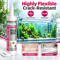 Scellant silicone SINOLINK pour aquarium, 300 ml, adhésif transparent pour verre, pour aquarium d'eau douce et d'eau salée, construction, fabricant OEM