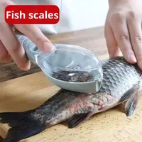 Grattoir à écailles de poisson manuel et durable, outil de nettoyage en plastique en forme de poisson, sûr pour la cuisine, pour un usage domestique