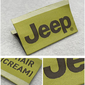 Trong thiết kế cổ trung tâm gấp THẺ CHĂM SÓC textil với cuốn sách khác nhau lụa Thương hiệu trang sức keo in nổi nhãn dệt - Product Image 4