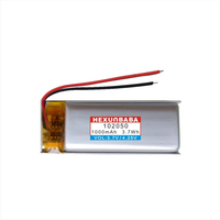 102050 3.7V 1000mAh 2 kabel baterai Li-Ion polimer untuk Speaker L919