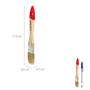 Spazzola bianca a doppia setola Brico n. 15 (Larghezza setole 25 mm.) 1") - Product Image 2