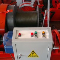Treuil électrique à double tambour spécial pour la maintenance des chaudières, le levage et la manutention des plateformes