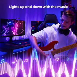 39 "năng động đại dương sóng đèn chảy nước Aurora trực quan RGB rắn màu sắc & hiệu ứng ánh sáng-app & điều khiển từ xa - Product Image 5