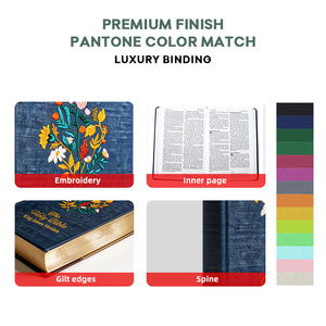 Bible chrétienne brodée avec couverture en tissu, version King James, impression de <span class=keywords><strong>la</strong></span> Sainte Bible, best-seller, meilleur prix - Product Image 2