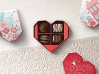 Conception personnalisée de boîte d'emballage en forme de cœur boîte de papier carton de luxe Saint Valentin mariage doux boîte de cadeau de bonbons au chocolat