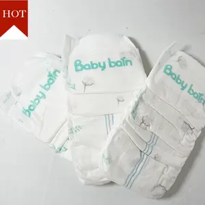 OEM Manufacture eco biodegradable 100 bamboo fiber disposable baby nature nappies diapers in stock