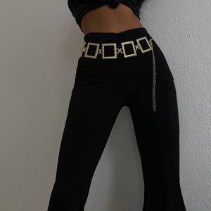 Ceinture carrée Y2K en alliage de laiton avec boucle en forme de boîte pour chemises, vestes, robes, pantalons, ceintures métalliques - Product Image 1