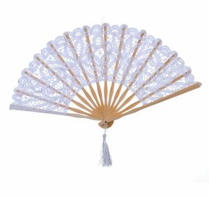 Bride Lace Folding Hand-held <b>Bamboo</b> Folding Fan Wedding Decoration Party Gift - Product Image 5